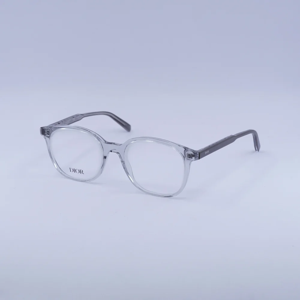 NWT Christian Dior DM50048I-020-52 Transparent Grey 52mm Eyeglasses